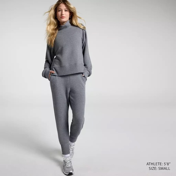 CALIA Women's Elevate Rib Jogger Dark Heather Grey Size XS - Picture 2 of 10